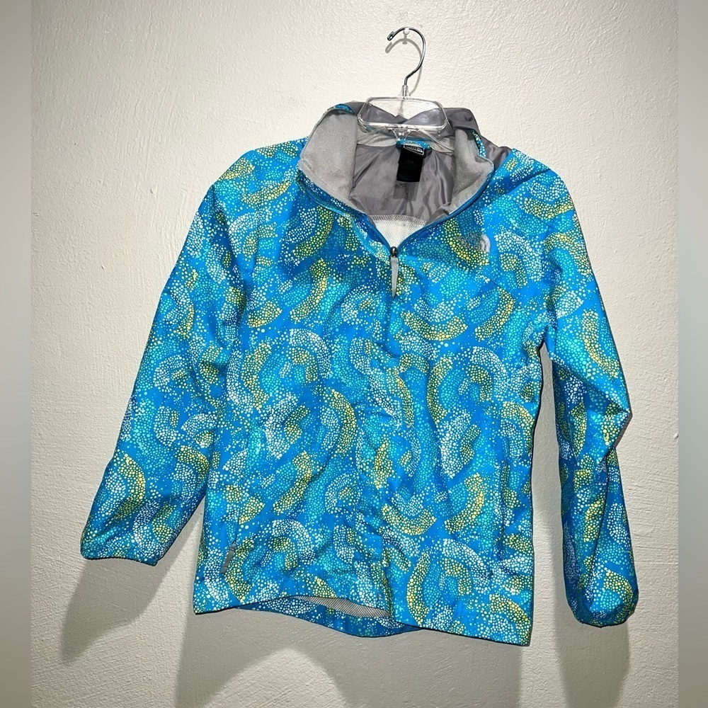 The North Face Blue Dot Full Zip Hoodie Rain Coat Jacket Windbreaker